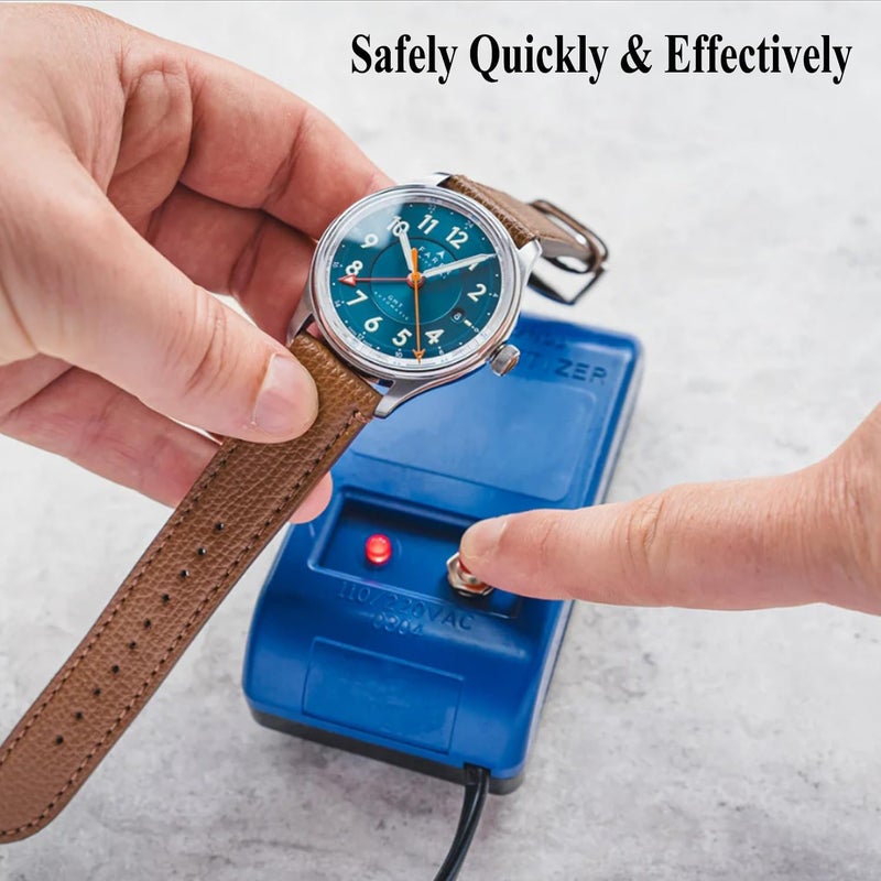 TICFROG Store Watch Demagnetizer, Professional Mechanical Wristwatch Repair Degaussing Demagnetizer Tool with Compass, Watch Cleaning Cloth and EN Instructions, Gifts for Men Women - Image 5